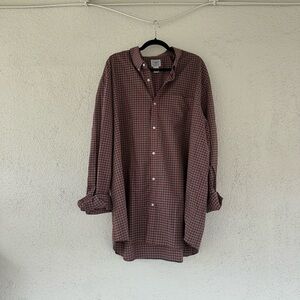 Men's Red Checkered Shirt
